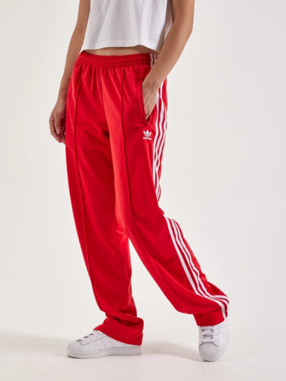 Adidas originals Firebird track pants Womens size XL Red